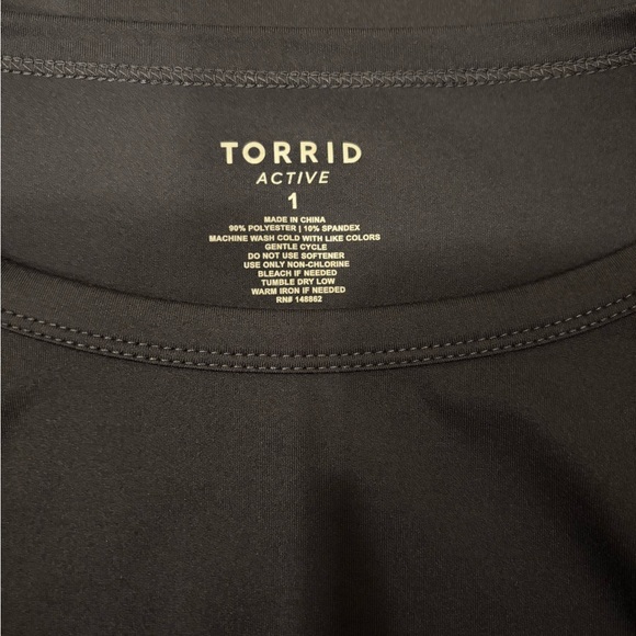 Torrid Gray Long Sleeve Active Top - Picture 5 of 5